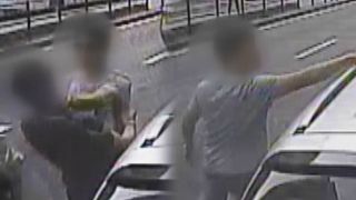 폭행 후 유유히 자리를 떠난 ‘대포차 운전자’